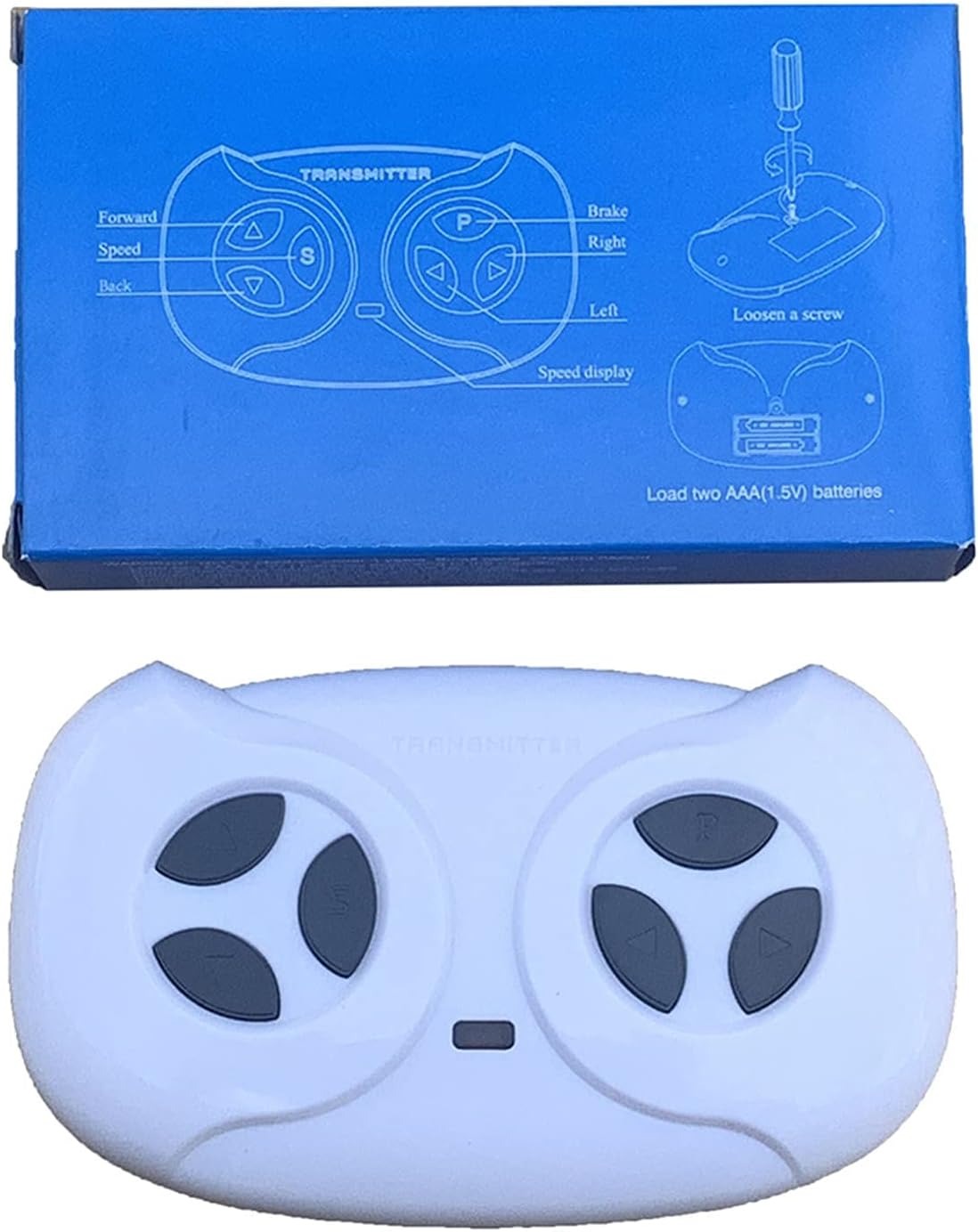 TNIRVAK 2.4G Bluetooth Remote Control Transmitter Children's Electric Riding Toy Car Replacement Parts White Remote Control,Model JR1602