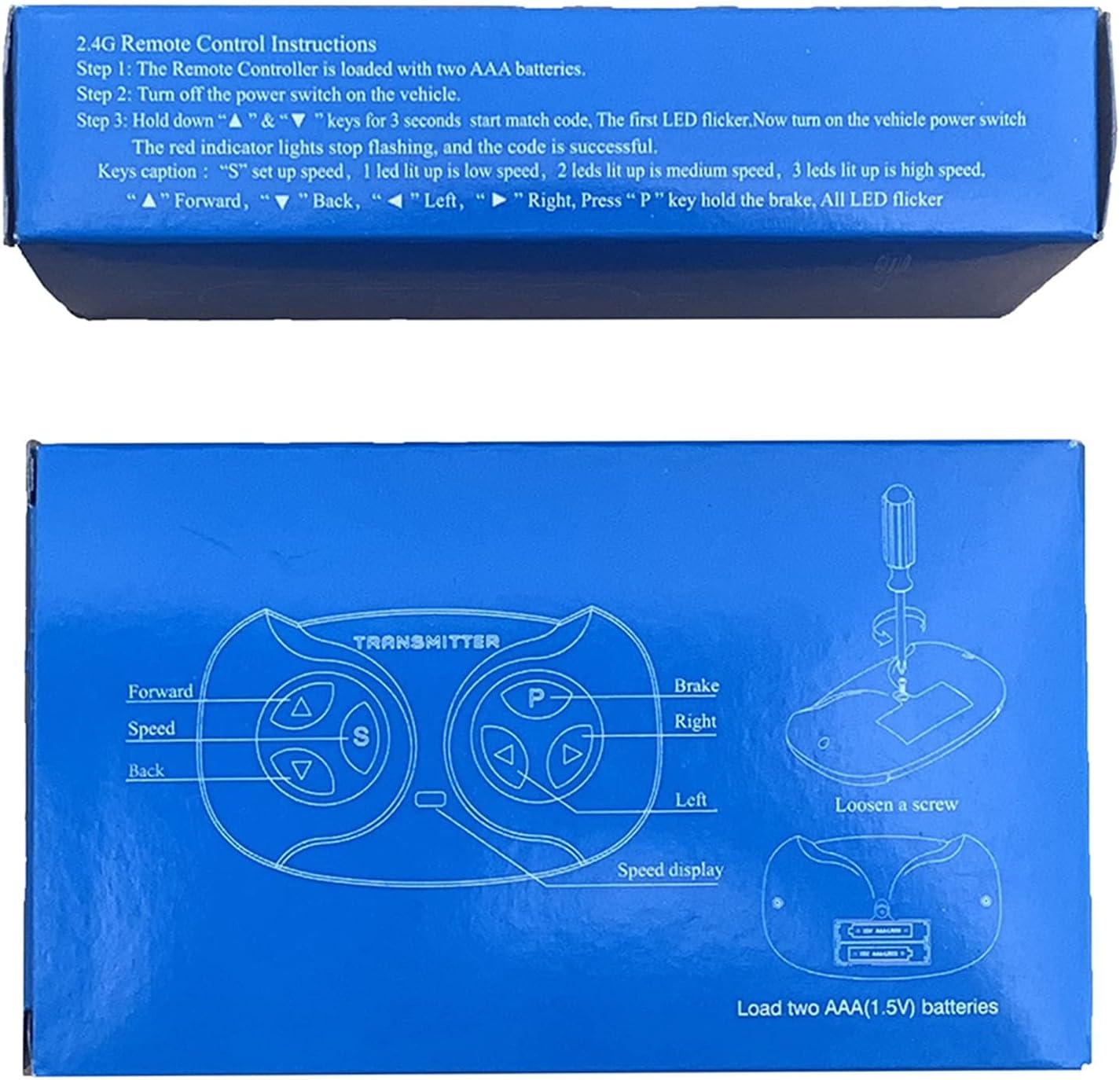 TNIRVAK 2.4G Bluetooth Remote Control Transmitter Children's Electric Riding Toy Car Replacement Parts White Remote Control,Model JR1602