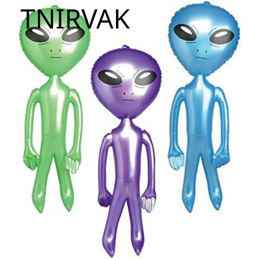 TNIRVAK 24 Inch Alien Inflates Assorted Colors 12 Per Order
